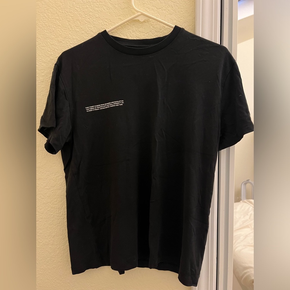 THE Pangaia Archive Pajama Short Sleeve Top in Black / XS